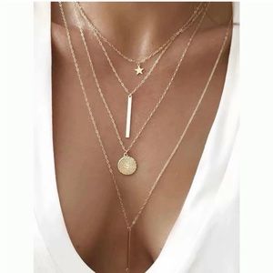 Star and Charm Layered Necklace